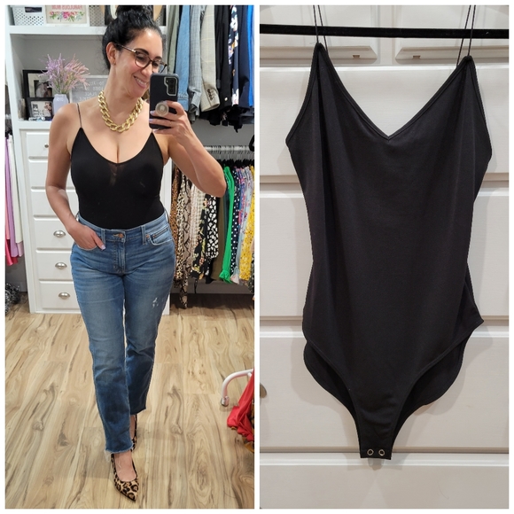NWT Forever 21 Black Bodysuit - Picture 1 of 6